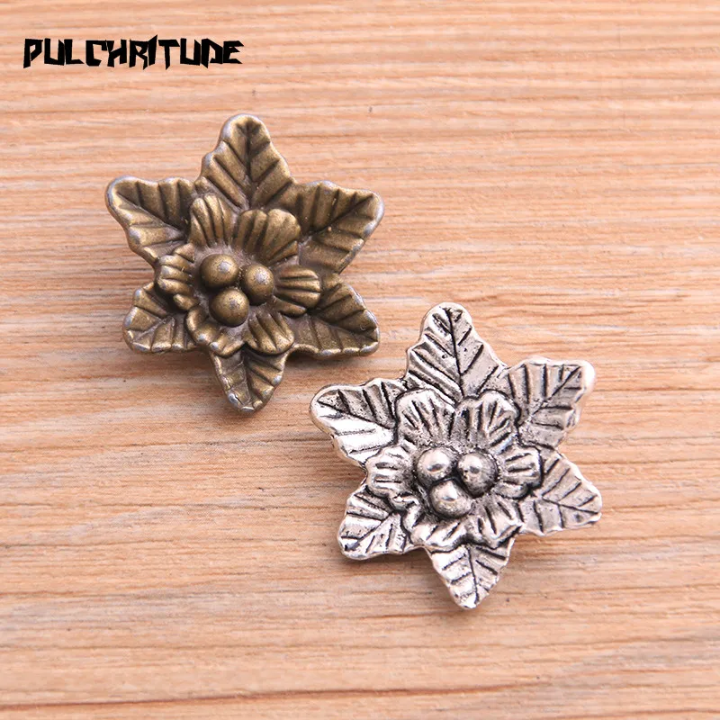 

PULCHRITUDE 4 шт. 27*30 мм, новинка 2020 года, двухцветная звезда, цветок, подвески, подвеска с растением, ювелирные изделия, металлический сплав, ювелирная маркировка