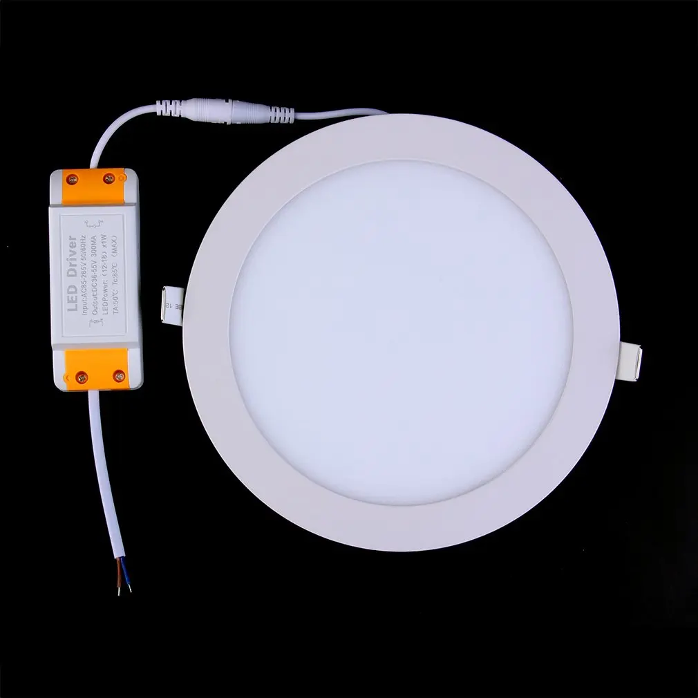 18W LED Round Recessed Ultra Slim Lighting Panel Ceiling Downlight Bedroom Kitchen Indoor Down Light Ceiling LED Spot Light