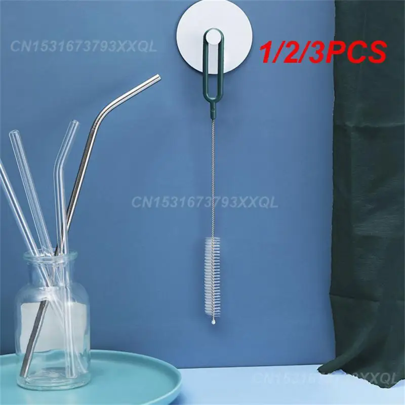 1/2/3PCS Brush Strength Cleaning Deep Stain Removal Test Tube Brush Can Be Reused Extra Fine Straw Brush Antibacterial