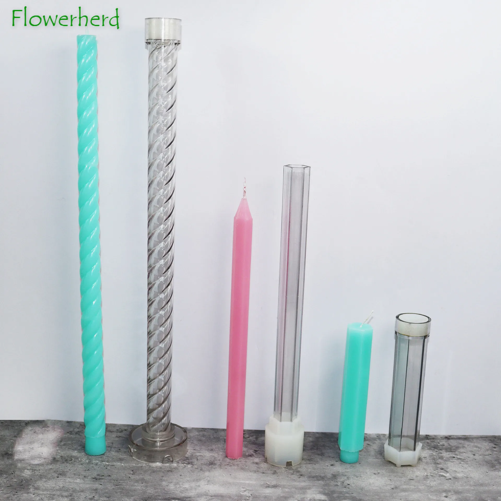 Socket Candle SeriesTwist Socket Hexagon Socket Candle Pencil Head Hexagon Socket Candle Mold Candle Making Molds