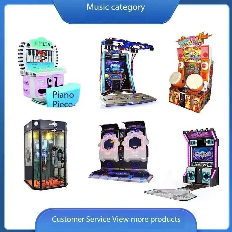 Double Dancing Music Indoor Arcade Coin-Operated Game Machine Metal Cabinet with Plastic Wooden Components for Game Centers