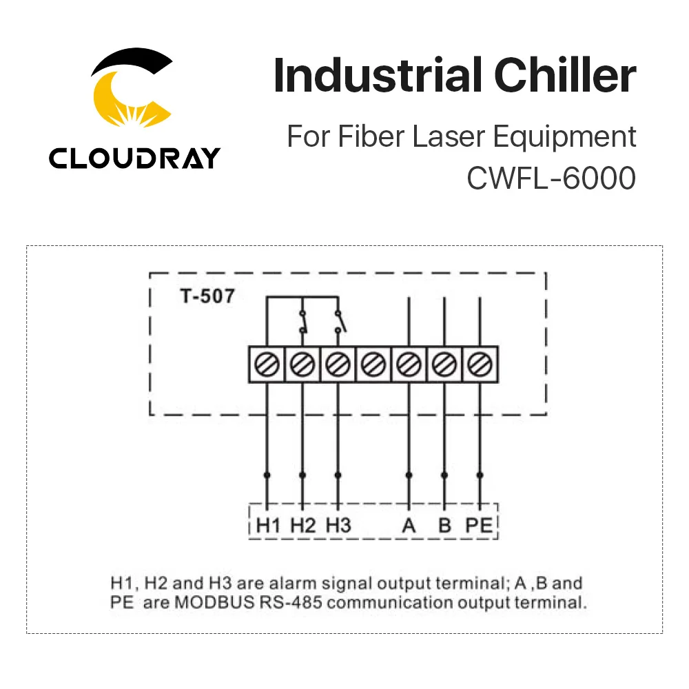 Cloudray الأصلي S & A مبرد صناعي CWFL-6000 380 فولت 50/60 هرتز 50L/دقيقة تصنيف تدفق لنظام تبريد المياه آلة الصناعية