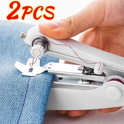 2/1Pcs Portable Manual Sewing Machines Mini Cordless Handheld Stitch For Repair Clothes Leather Fabric Household DIY Sewing Tool