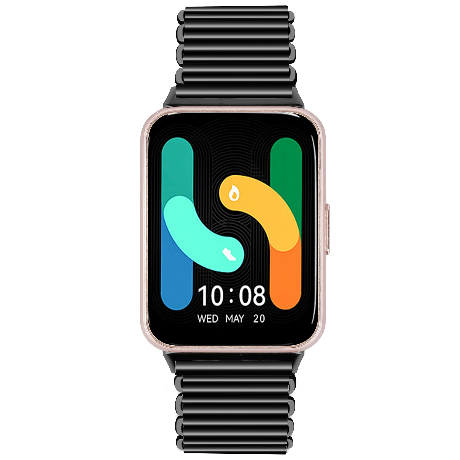 Métal pour Samsung Galaxy Fit 3 Bracelet en acier inoxydable Bracelet de remplacement pour Samsung Galaxy Fit3 SM-R390 accessoires de sangle