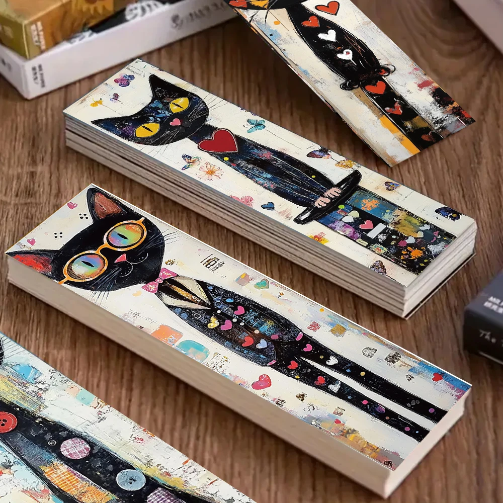 32 قطعة، علامات مرجعية لطيفة على شكل قطة خربش، مناسبة لموسم العودة إلى المدرسة، عيد الميلاد، الهالوين، المعلمين، القراء، وأعياد الميلاد. #4