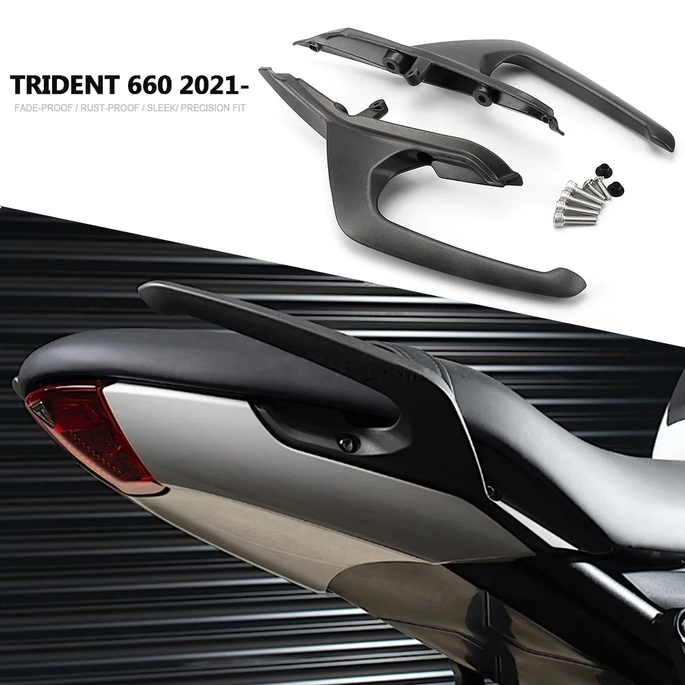 

Arm Rests Rear Handle For Trident660 TRIDENT 660 2021 2022 2023 2024 Motorcycle Aluminum Armrest Passenger Pillion Grab Bar Kit
