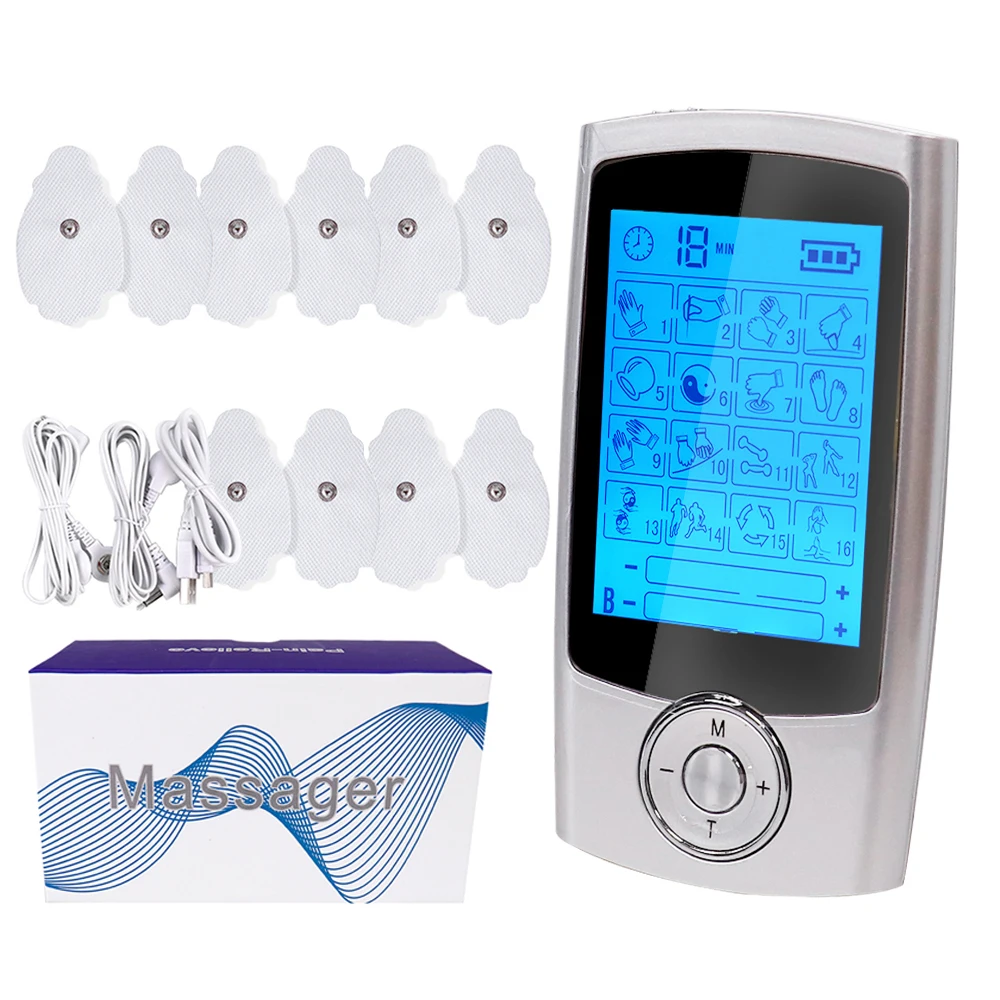 عشرات العضلات محفز Myostimulator جهاز الوخز بالإبر تدليك الجسم العلاج الرقمي آلة التخسيس الكهربائية
