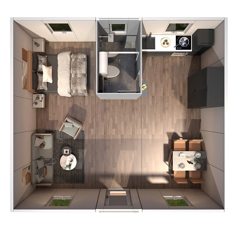 2025 New Style Prefab Modular 20ft 40ft Expandable Container House Tiny Home For Easy Transportation