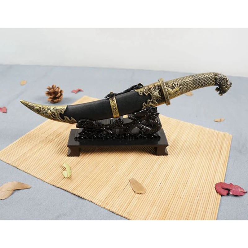 B84B Chinese Dragon-Shaped Sword Stand Travel Matching Sword Stand Decorative Stand General Gift ABS 19cm