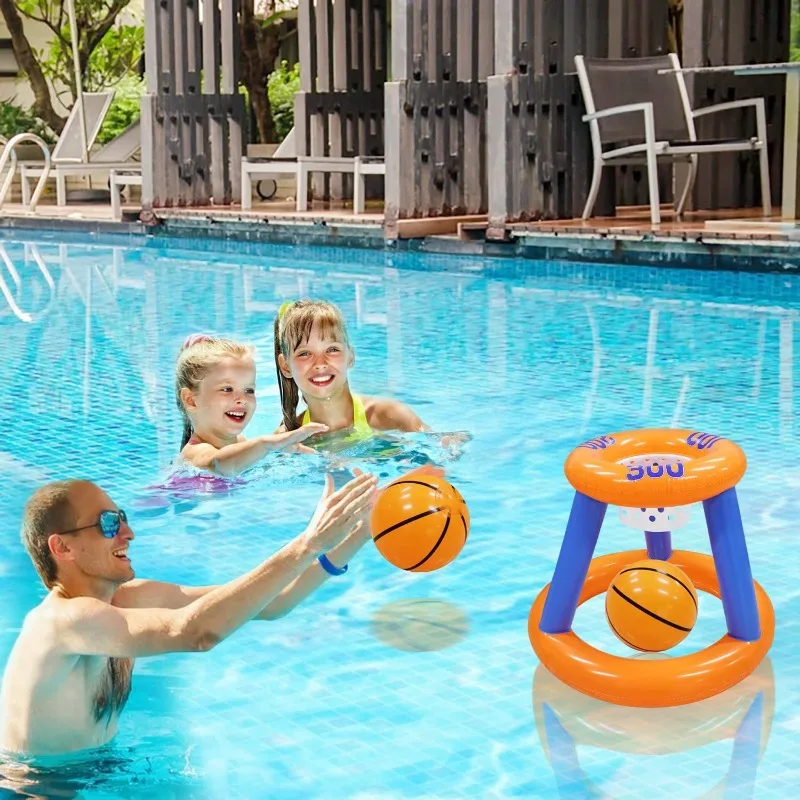 Juego inflable de lanzamiento de anillos de cactus, divertido juguete de fiesta de PVC para niños y adultos, accesorios de juego de Carnaval junto a la piscina, fiesta en la playa de verano al aire libre