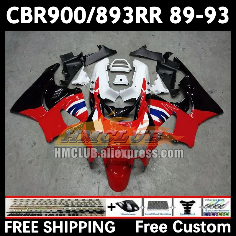 Fairing For HONDA CBR 893RR CBR900RR CBR900 CBR893 RR 71No.17 CBR893RR 89 90 91 92 stock red 93 1989 1990 1991 1992 1993 Body