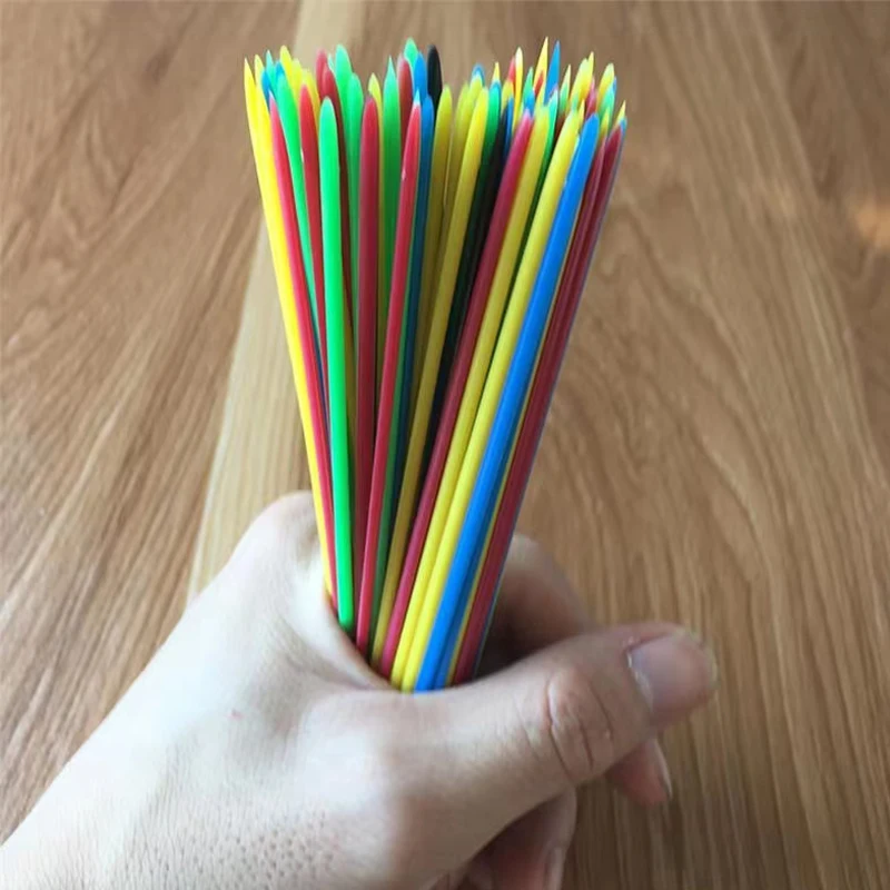 Plastic Pick-Up Sticks Spel Klassiek Wiskundig Leren Creatief Speelgoed Kinderen Klaslokaal Benodigdheden Juegos Educativos Para Niños