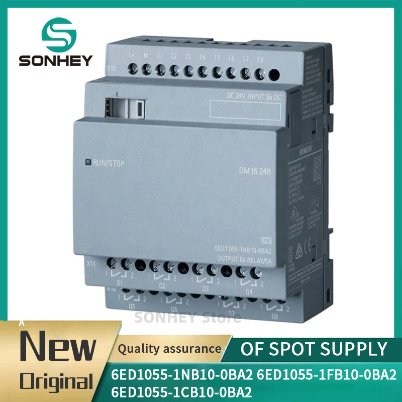 Original LOGO Logic Controller 6ED1055-1NB10-0BA2 6ED1055-1FB10-0BA2 6ED1055-1CB10-0BA2  24R Digital Expansion Module