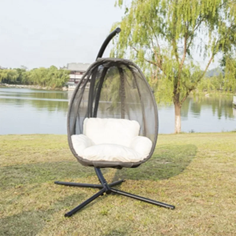 

2026 Cheap Casual Outdoor Free Standing Rattan Furniture Covered Patio Outdoor Hammock Swing Hanging Chair