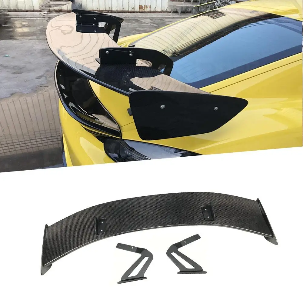 

Dry Carbon Fiber Car Rear Spoiler Tail Wings For Porsche Cayman 981 986 987 718 GT4 GT 2016-2019 Car External Decoration