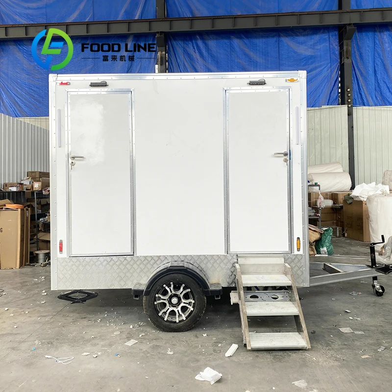 Custom High Quality Mobile Portable Public Toilet Trailer for Park Construction Site