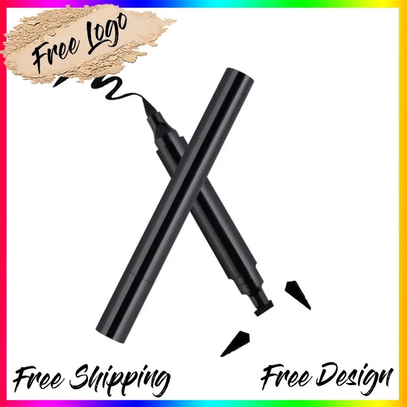 

Private Label Black Double-head Liquid Eyeliner Long-lasting Waterproof Non-smudged Smooth Silky Big Eyes Makeup Bulk Custom