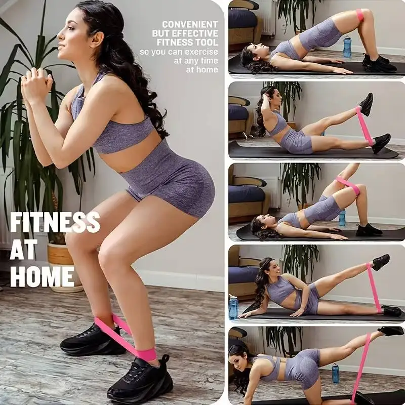 Resistance band, silicone elastic band, fitness arm lifting, deep squat exercise, stretching, beautiful back and buttocks