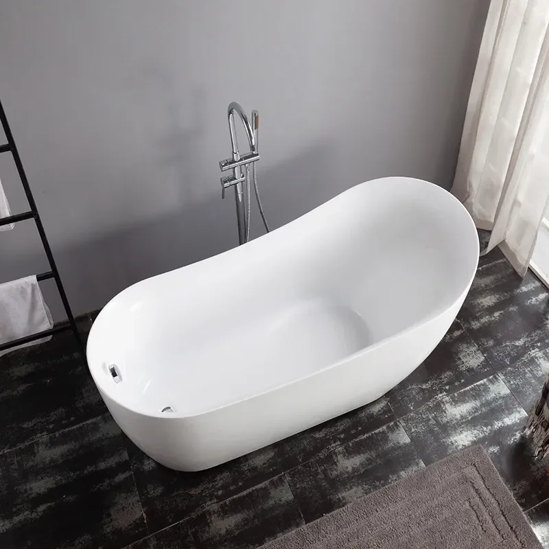 for Foshan Factory Direct Sales Thin Edge Acrylic Bathtub for Adult Household Small Apartment Hotel Same Style