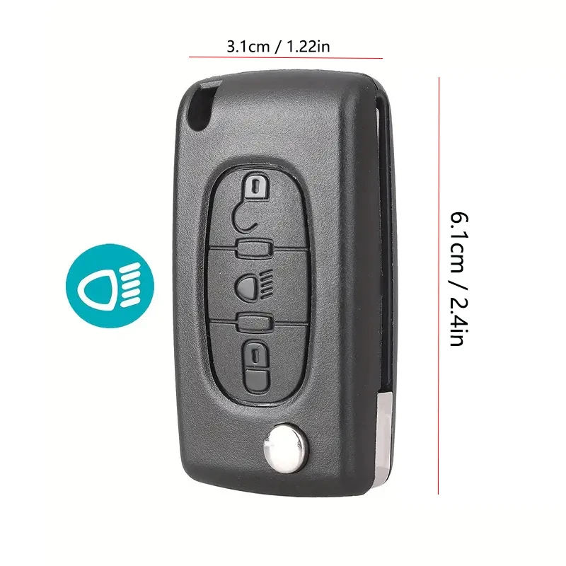 3 Buttons Flip Remote Car Key Shell Replacement Case For CE0523 CE0536 VA2 HU83 Blade For Peugeot For Citroen C8 C6 C5 C4 For Gr