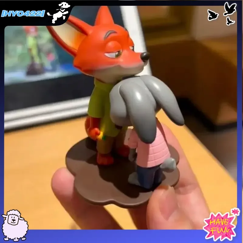 Zootopia Nick Judy Mystery Figure Collectible Toy Blind Box Gift Miniature Doll Handmade Artwork Animation City Perfect Team