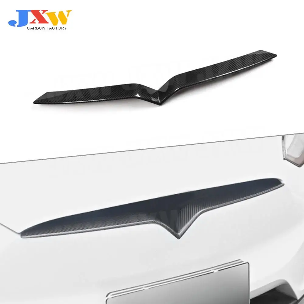 

Carbon Fiber Cover Decoration Trim Stick Door Decoration Trim For Tesla Model X SUV 2020 ABS Car Styling Mesh Trim