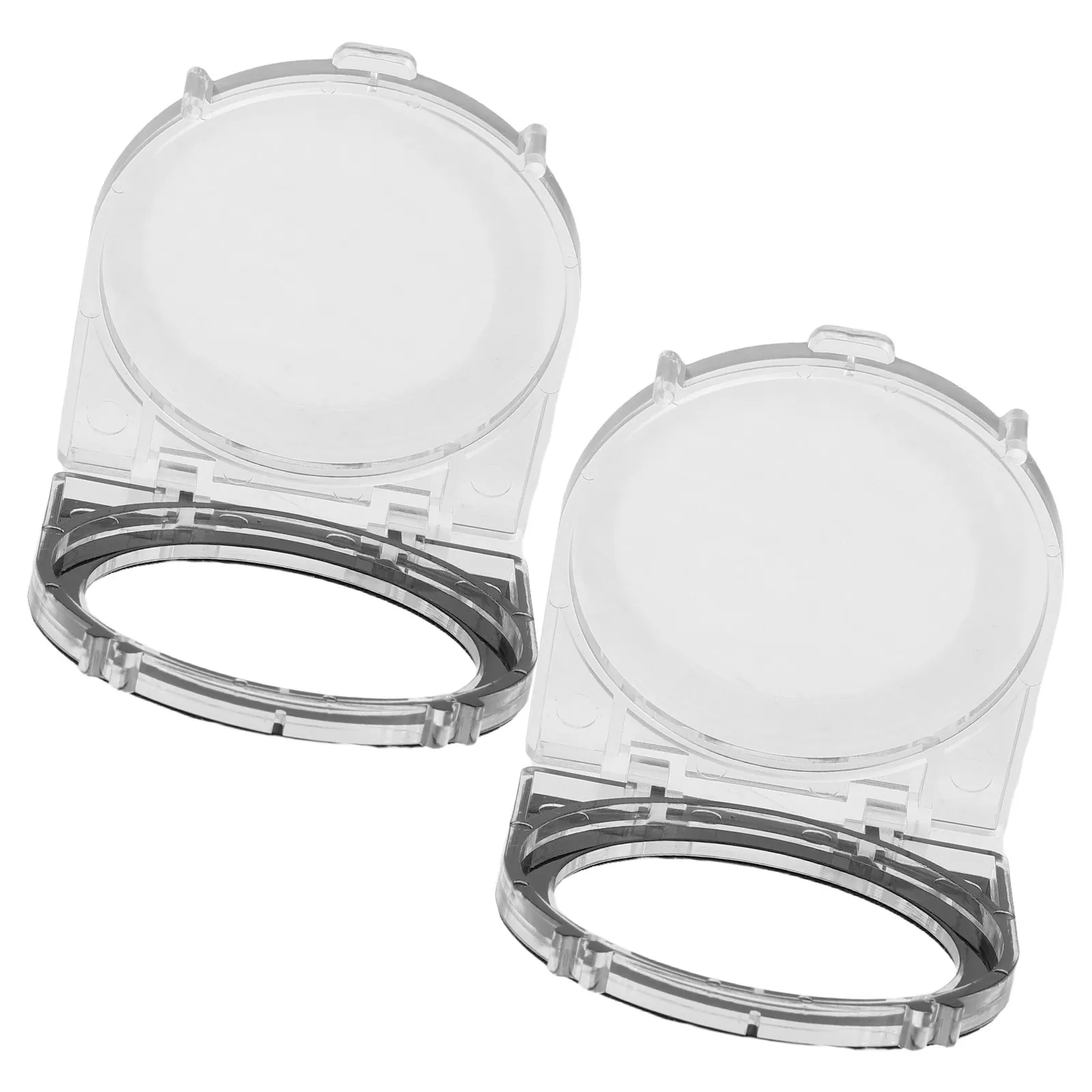 Lot de 2 protections transparentes en plastique adhésives pour boutons d'ascenseur, interrupteurs, machine à laver, ordinateur, lave-vaisselle, bureau