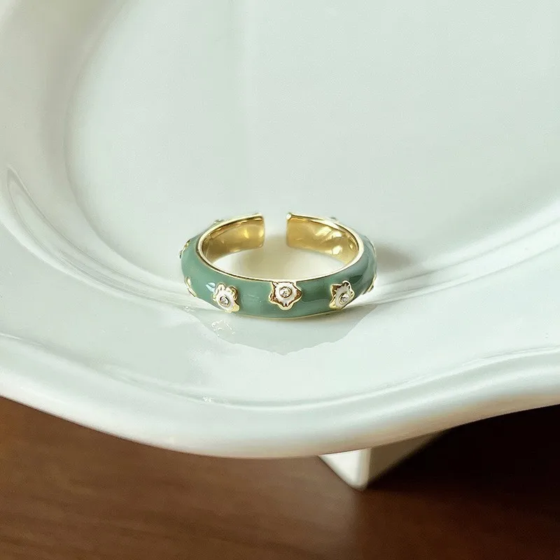 Women's 925 Sterling Silver Vintage Zircon Ring