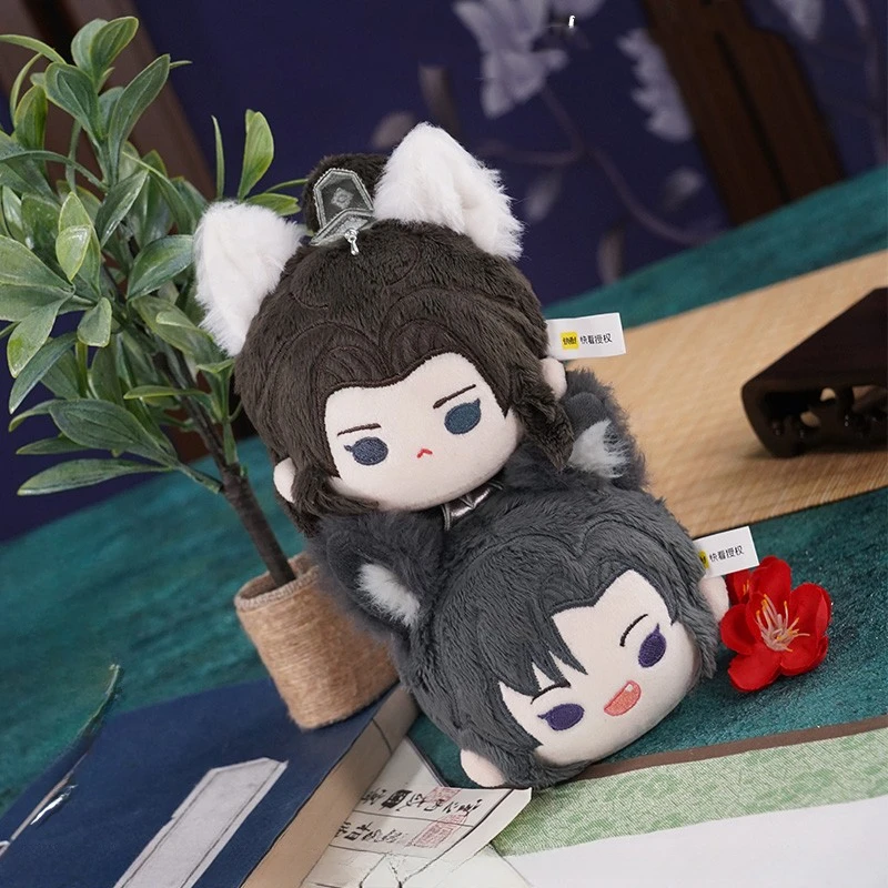 9cm The Husky and His White Cat Plushie Toys Anime Figure Shizun Chu Wanning Mo Ran Plush Pendant Dolls Mini Decor Soft Toy Gift