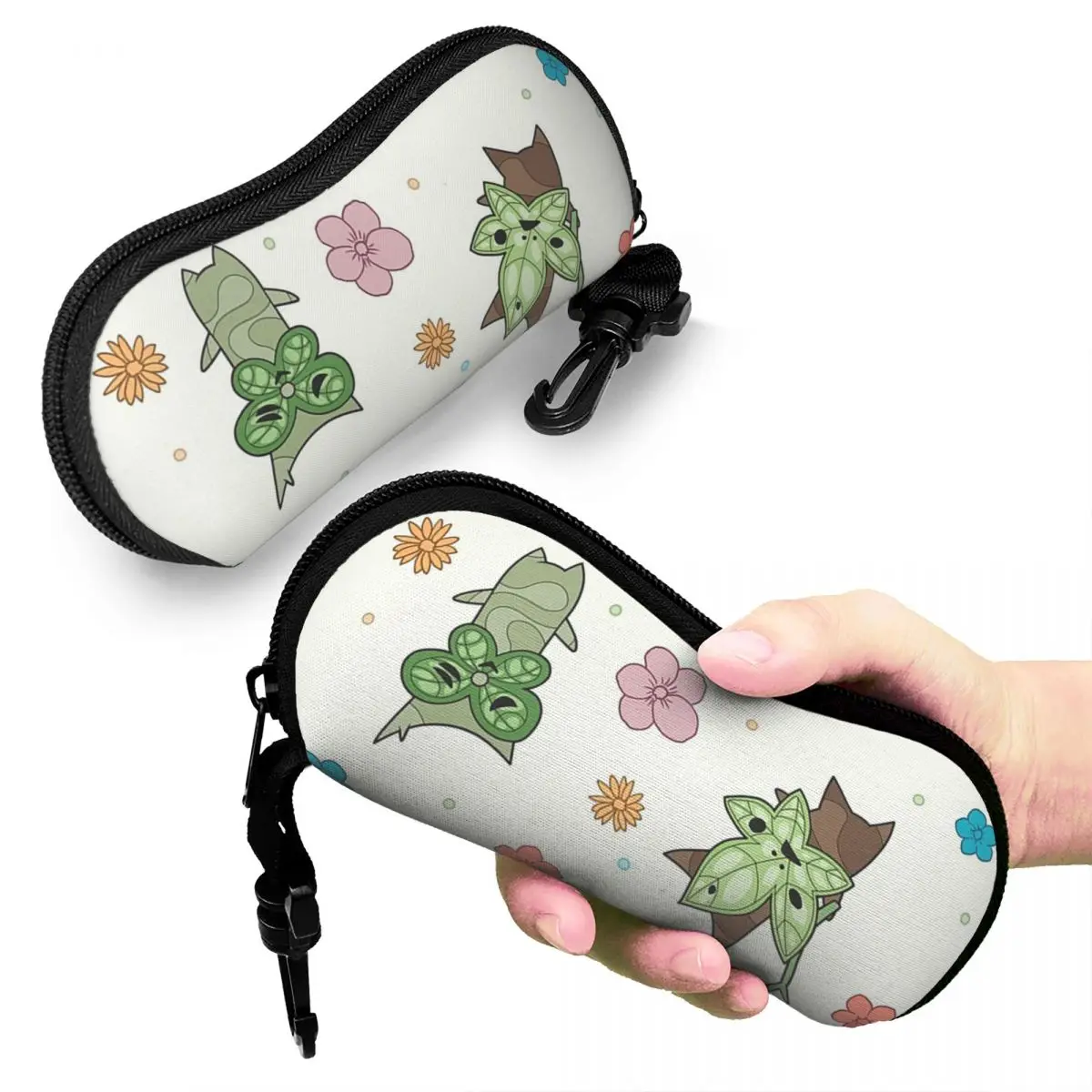

Korok Pattern Shell Glasses Case Protective Sunglasses Box Women Men Soft Eyeglasses Bag Pouch