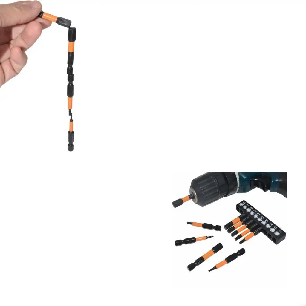 

Convenient Hexagon Head Bit Set Durable Alloy Tool for Automotive,Furniture,Electronics Maintenance