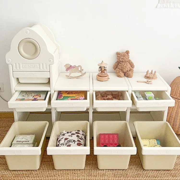 Children's toy storage racks, storage racks, baby feeding table storage cabinets,  organizers
