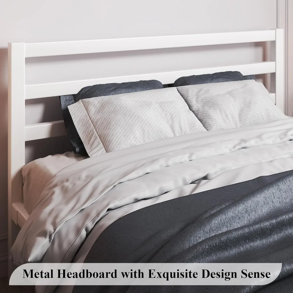 โครงเตียงโลหะแข็งแรงพร้อมที่เก็บของใต้เตียงและไม่ต้องใช้สปริง