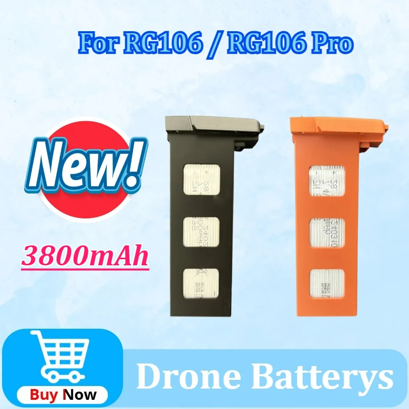 

For RG106/RG106 Pro Drone Battery 7.4V 3800mAh 28min Flight Time RG106 Drone Accessories Spare Battery