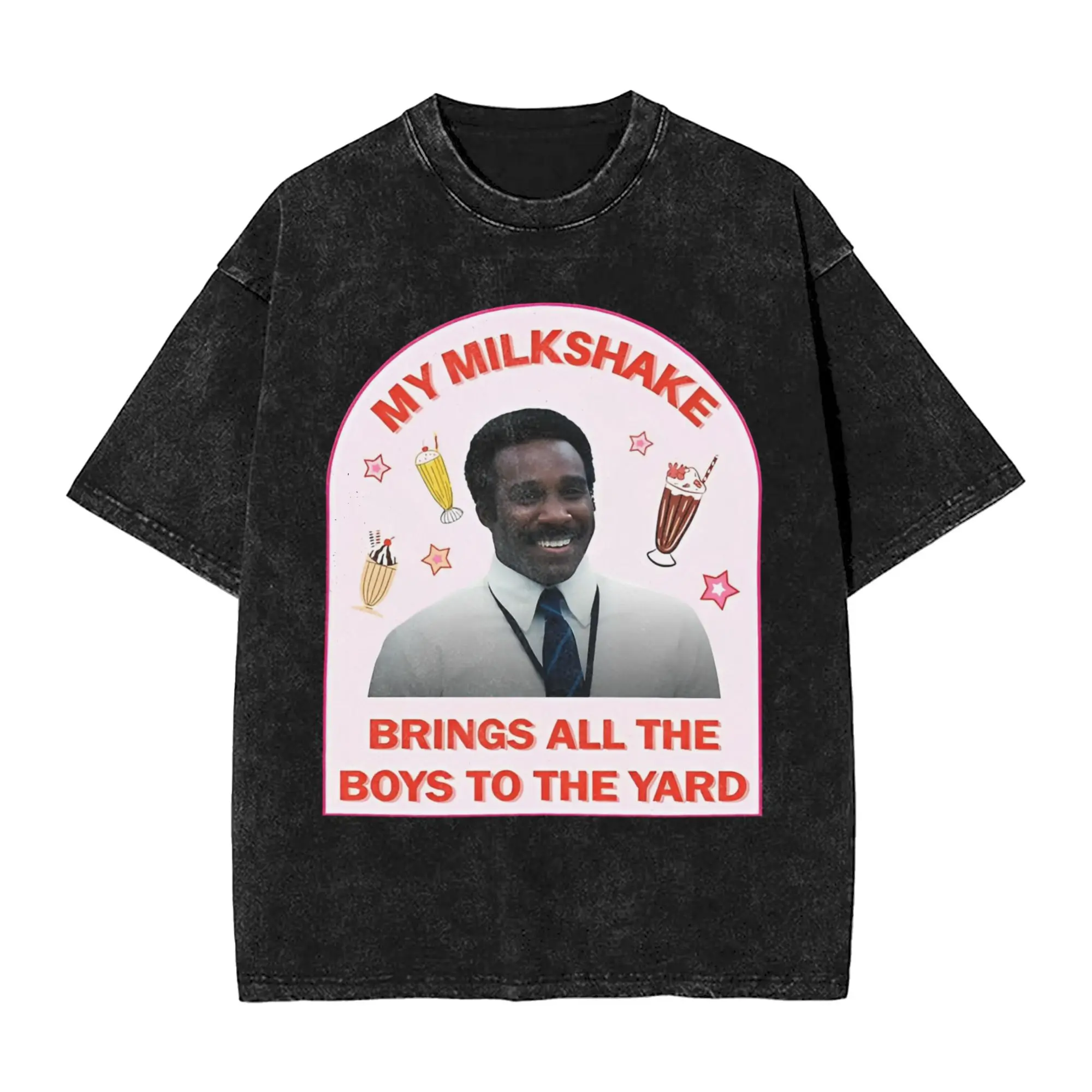 

Severance My Milkshake Mr Milchick T Shirt Men Pure Cotton Vintage T-Shirts O Neck Tees Short Sleeve Clothing Birthday Present