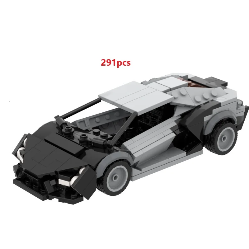 MOC 小型粒子 DIY レーシングスポーツカー教育用組み立てブロックおもちゃギフト組み立て（パーツパック/電子図面）