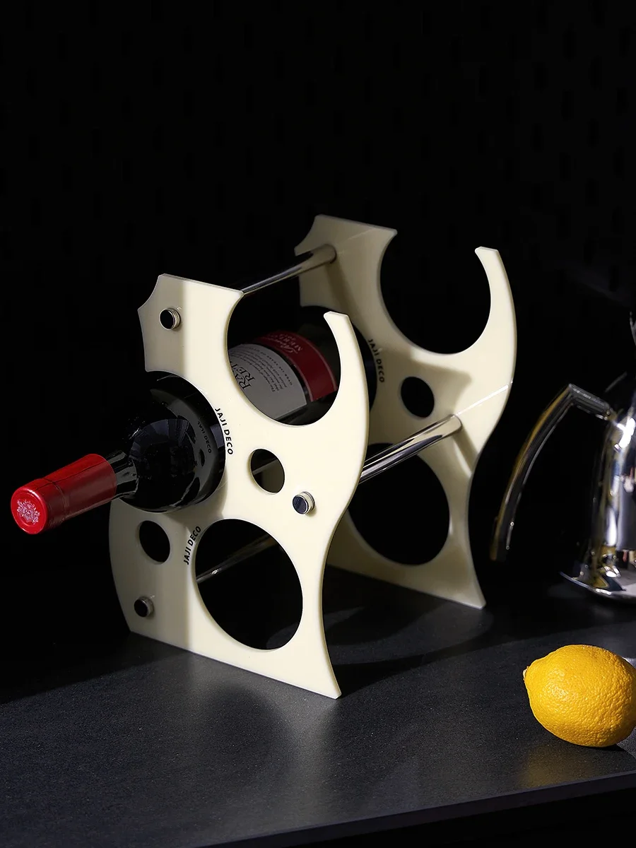 

Modern Vintage Cheese, Cheese, Grape and Red Wine Rack Instagram Simple and Luxury Acrylic Home Creative Restaurant Decoration