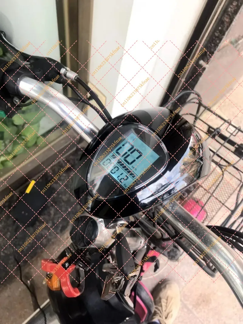 48V 60V LCD Speedometer Display With Headlight Speed Lock Key for Electric Scooter Bike ATV Tricycle DIY Mobility Parts