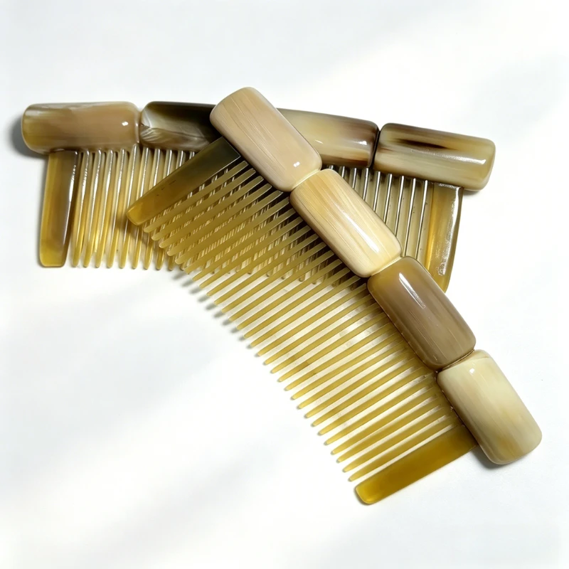 

Manufacturer Wholesale Natural Horn Comb for Home Massage, Head Comb, Body Scraping, Dredging of Meridians, Unisex