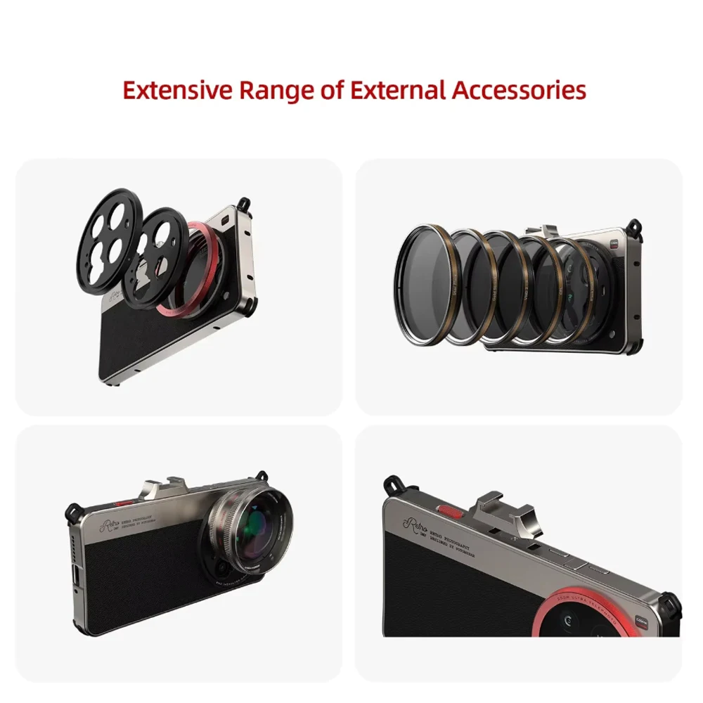 Fotorgear-Retro Classic Phone Case, for Xiaomi 15 Ultra Professional Photography kit, Compatible with T-mount/17mm Lens