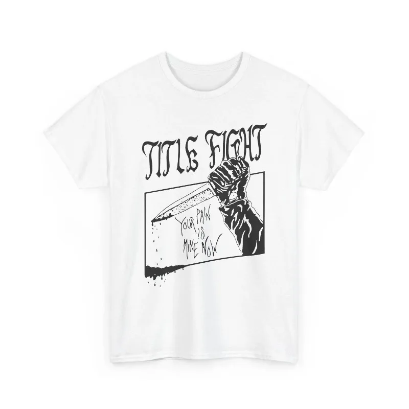 Title Fight Band T-Shirt, Hardcore Punk Graphic Tee Summer Men's and Women's Loose and Breathable T-shirt Top