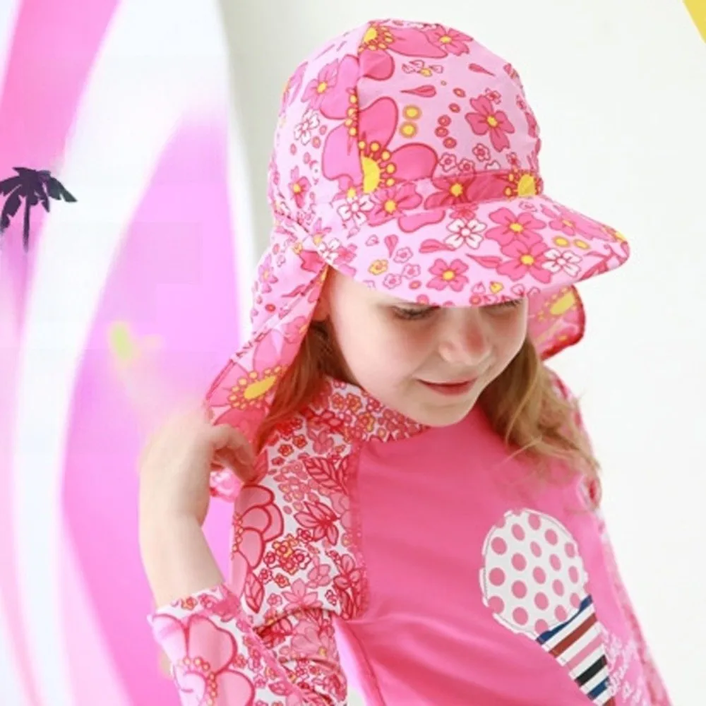 

Windproof Starfish Kids Beach Hat UV Protection Adjustable Children Bucket Hat Breathable Flower Kids Sun Hat Summer