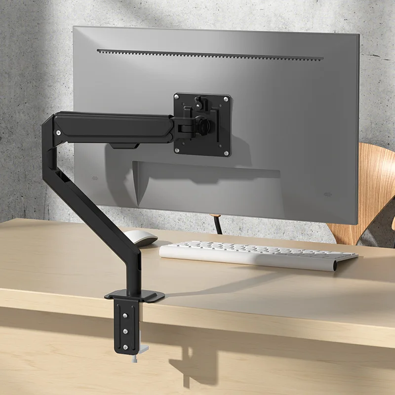 

Single Monitor Stand Swivel Monitor arm up to 10 KG Adjustable Expandable Display Bracket Holds 17-35 inches for Home Office