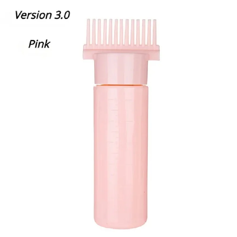 180ML Hair Dye Applicator Refillable Shampoo Bottle Hair Oil Brush Bottles Root Comb Barber Hair Coloring Dyeing Styling Tools