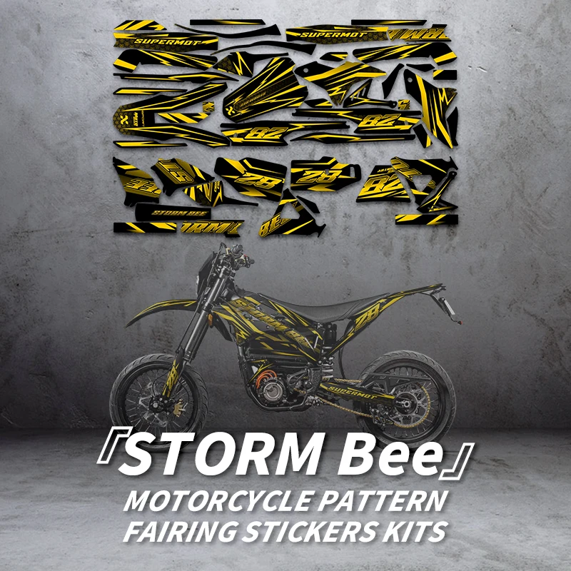 For Surron STORM BEE print sticker kit Thickened holographic laser material for motorcycle accessories protection and decoration