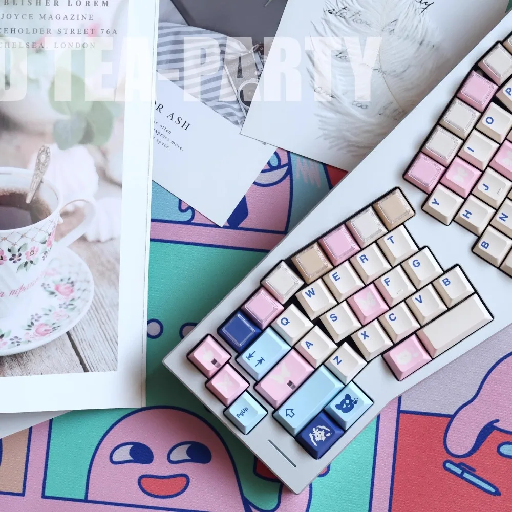 Dream Cute Theme Keycaps MW-Underland 140 Keys PBT Thermal Sublimation Custom Keycap for Mechanical Gaming Keyboard Accessories