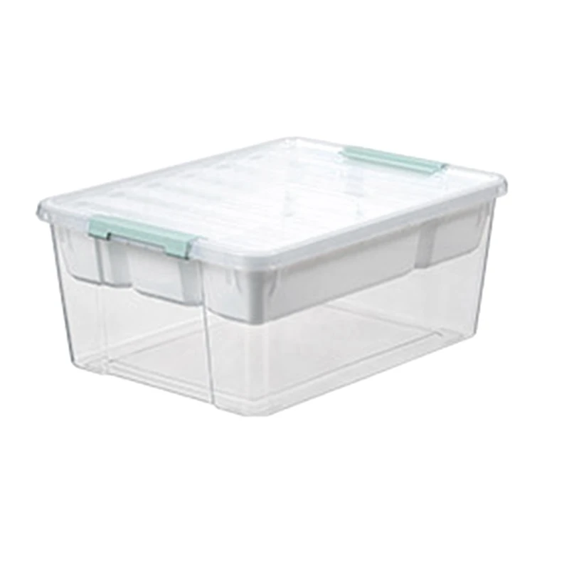 Deep Clear Plastic Stackable Storage Container Bin Box Tote With Clear Latching Lid Organizing Solution For Home Easy To Use