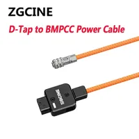 ZGCINE USB-C/D-Tap PD to BMPCC DC Power Cable LPE6/FZ-100/NPF Dummy Battery Cable LM-P4 Lemo 2Pin Male to 4 Dtap Port Adapter