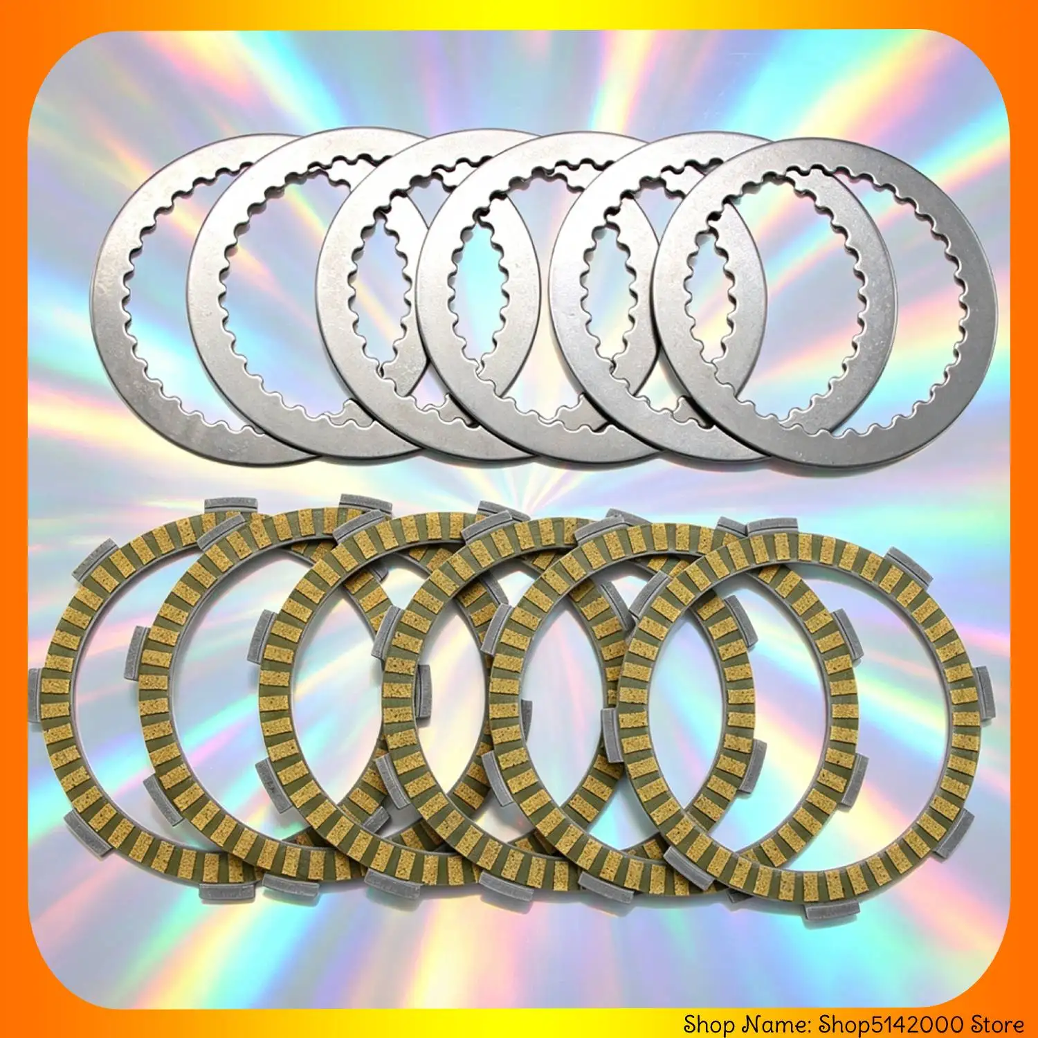 Discos de Embrague de Acero para Motocicleta, Placas de Fricción, Accesorios para Honda CD250 VT250 FD OEM:22201-166-000 22321-KE8-000