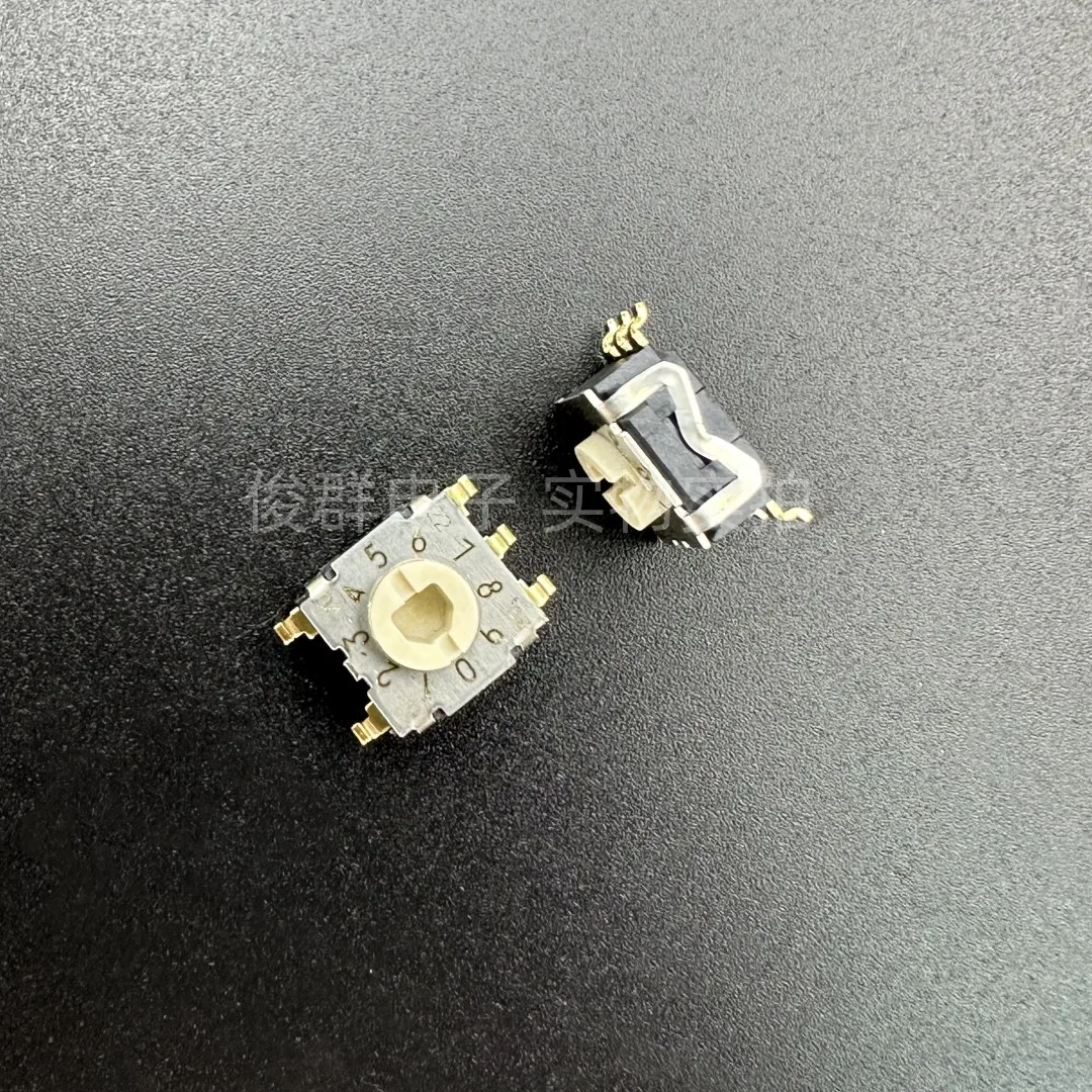 5PCS/switch RTE1005G38 0-9/10 position rotary coding switch patch 5-pin gold plated